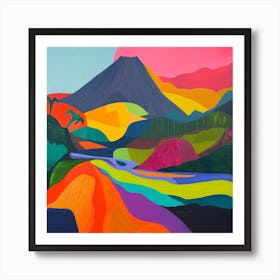 Abstract Travel Collection La Fortuna Costa Rica 2 Art Print