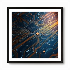 Circuit Board 13 Art Print