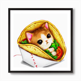 Taco Cat Art Print