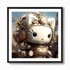 Hello Kitty Steampunk 1 Art Print