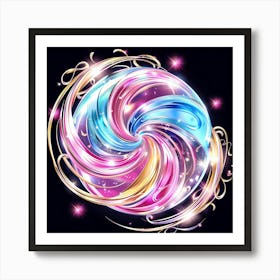 Cosmic Swirl of Radiance Art Print