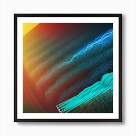 Abstract Of A Computer Screen Art Print