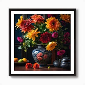 Flowers In A Vase 115 Art Print