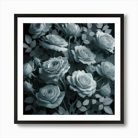 Roses In The Dark 4 Art Print