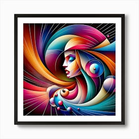 Abstract Of A Woman 13 Art Print