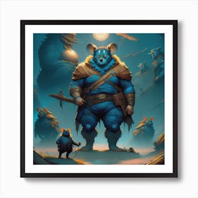 A Giant Among Mice Art Print