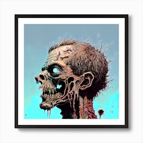 Once upon a zombie Art Print