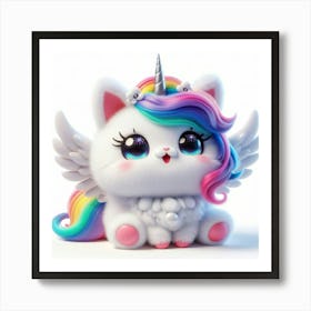Unicorn Cat, caticorn 5 Art Print