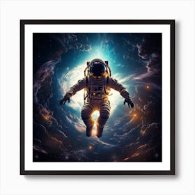 Astronaut In Space 2 Art Print