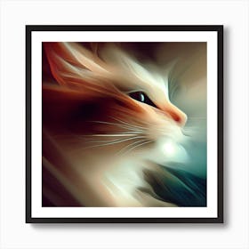 Abstract  Of A Cat Art Print