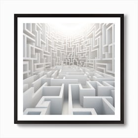 Maze Stock Videos & Royalty-Free Footage 1 Art Print