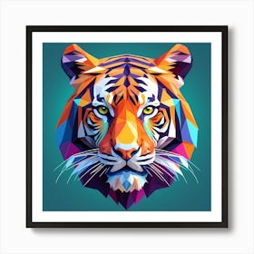 Abstract Tiger Art Print