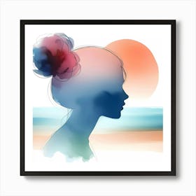 Portrait Of A Woman 18 Art Print