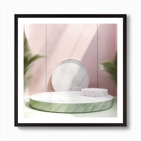 Pink Nature dream Contemporary V4 Art Print