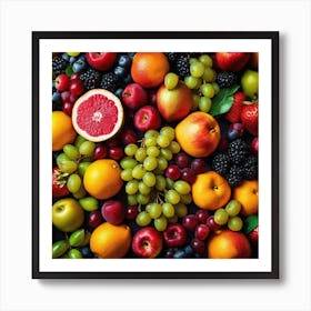 Fresh Fruits Art Print