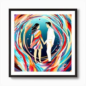 Couple In Love 1 Art Print