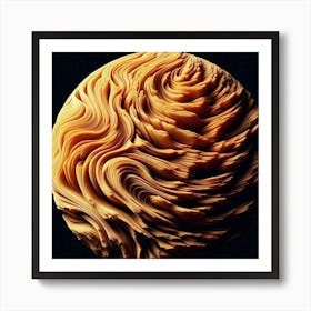 Wavy Sphere 1 Art Print