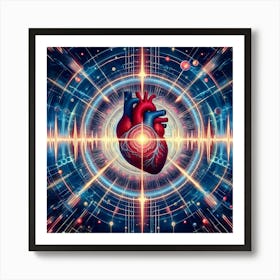 Heart In Space Art Print