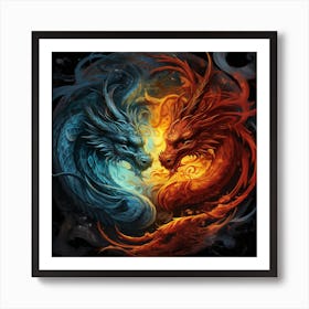 Dragon Yin 1 Art Print