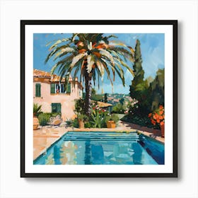 House By The Pool on Mallorca Art Print