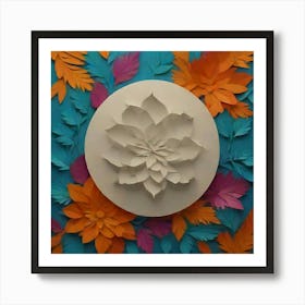 Paper Flower Art Art Print