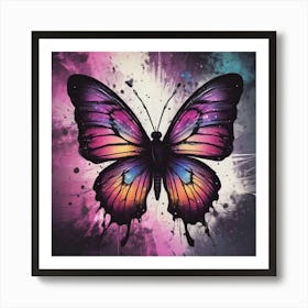 Butterfly Painting 316 Art Print