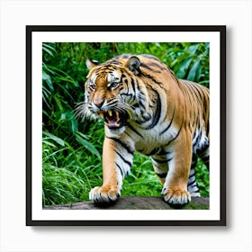 Tiger In The Jungle Art Print