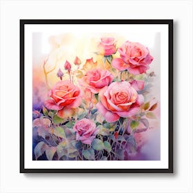 Vivid Petal Palette Art Print