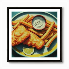 Fish And Chips Art Print