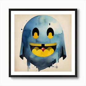 Ghost Face Pac-Man Art Print