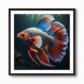 Siamese Fighting Fish Art Print