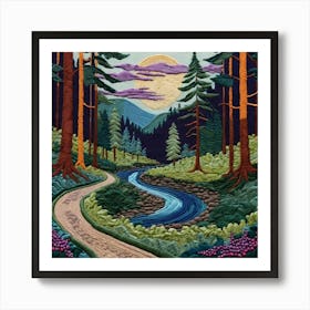 Road To The Forest Art Print