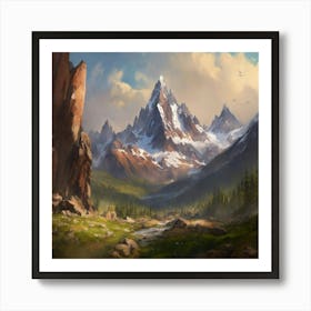 Mountain Landscape 1 Art Print