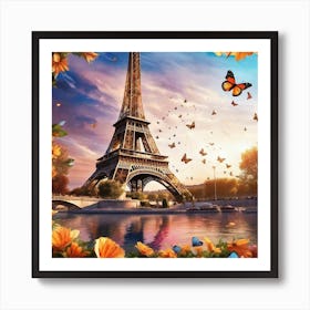 Paris Eiffel Tower 117 Art Print
