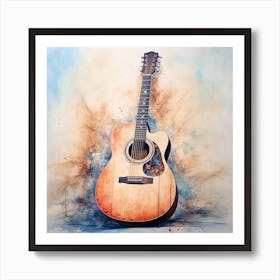 Acoustic Guitar Art Print