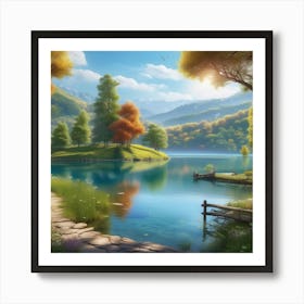 Landscape Wallpaper Hd 2 Art Print