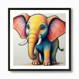 Little Elephant 7 Art Print