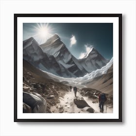 Adventure Everest Art Print