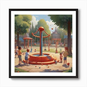 Disney Park Art Print