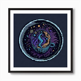 WORLD IN A CUP 3 Art Print