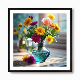 Flowers In A Vase 29 Art Print