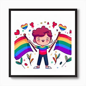 happy pride Art Print