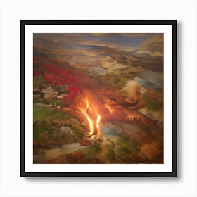 Of A Volcano Art Print