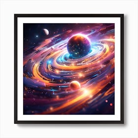 Galaxy In Space Art Print