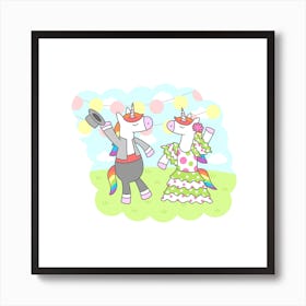 Unicorn Flamenco Art Print