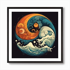 Yin Yang 11 Art Print