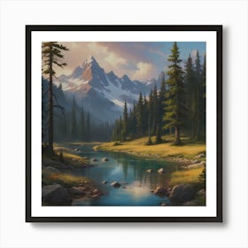 Valley of Calm Art Print