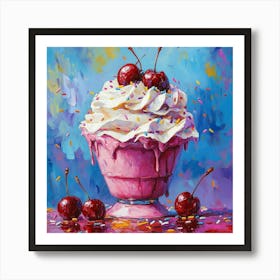 Ice Cream Sundae Art 2 Art Print