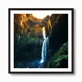 Waterfall Stock Videos & Royalty-Free Footage Art Print