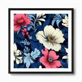 Floral Pattern 9 Art Print